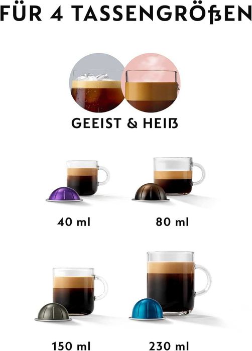 Еспресо машина Nespresso by De'Longhi Vertuo Pop ENV90.B, Черен