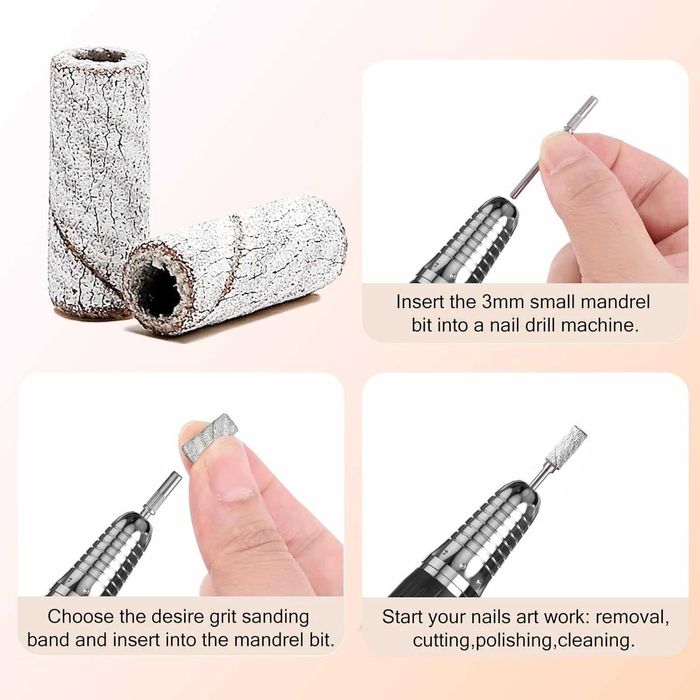 Пила за нокти акумулаторна комплект с аксесоари DMJ140