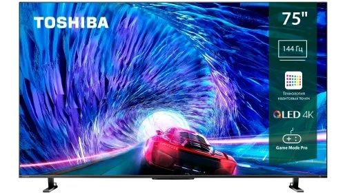 Телевизор Toshiba 75Z670ME — это 75-дюймовый QLED-телевизор с разрешен