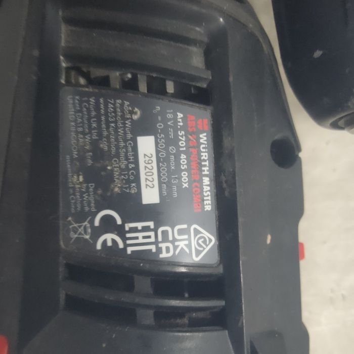 Vind set wurth rotopercutor nou nefolosit și filetanta