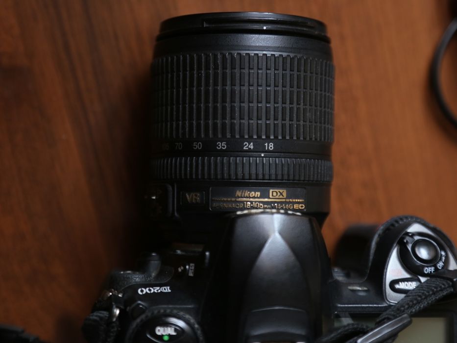 Nikon D200 + Nikkor 18–105mm VR