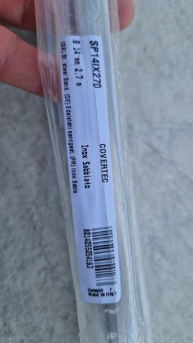 2 profile inox Covertech (made in Italy) SP IL 270mm