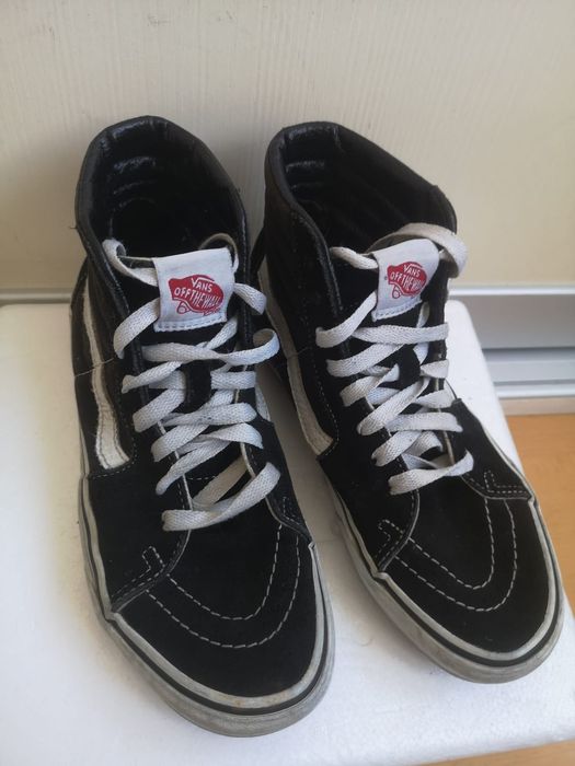 Ghete Vans old school piele întoarsă 36