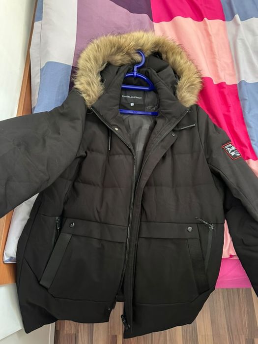 Зимно яке с естествен косъм