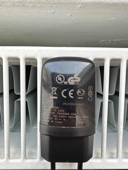 Încărcător adaptor de priză original HTC mufă USB-A clasică, putere 240V~ 200 mA 5V-1A, seria TC E250, pentru Android Samsung Huawei Motorola Xiaomi