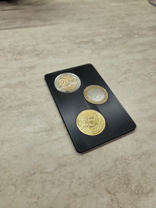 Emergency wallet Card-карта за евро монети