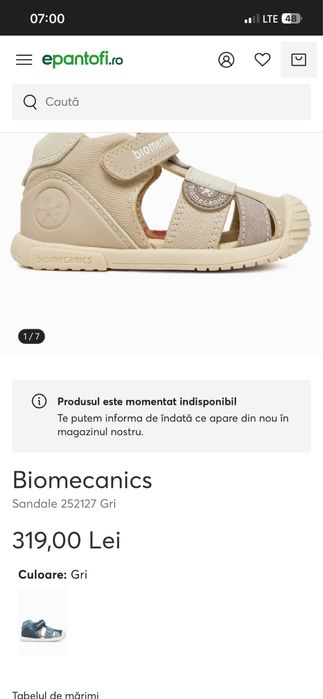 Sandale Biomecanics, ca noi , marimea 21