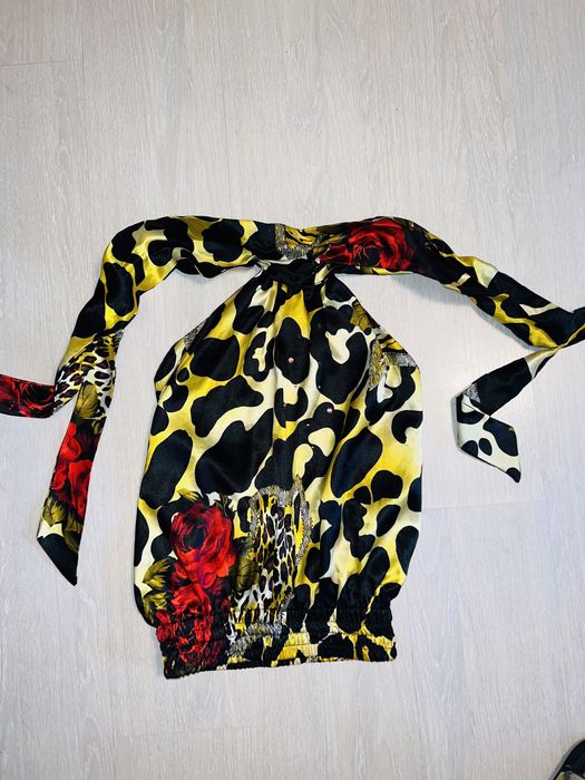 Top tricou cămașă cu spatele gol satin Ocassione