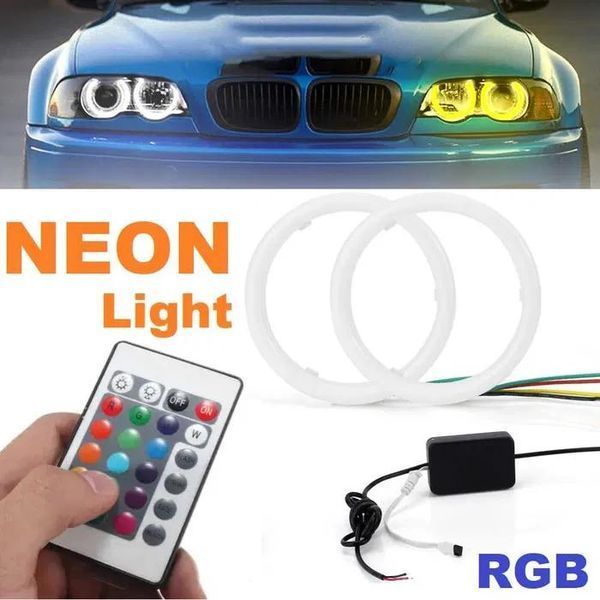 Ангелски очи Led-Neon Ø 90 Многоцветни с дистанционно №3711-1