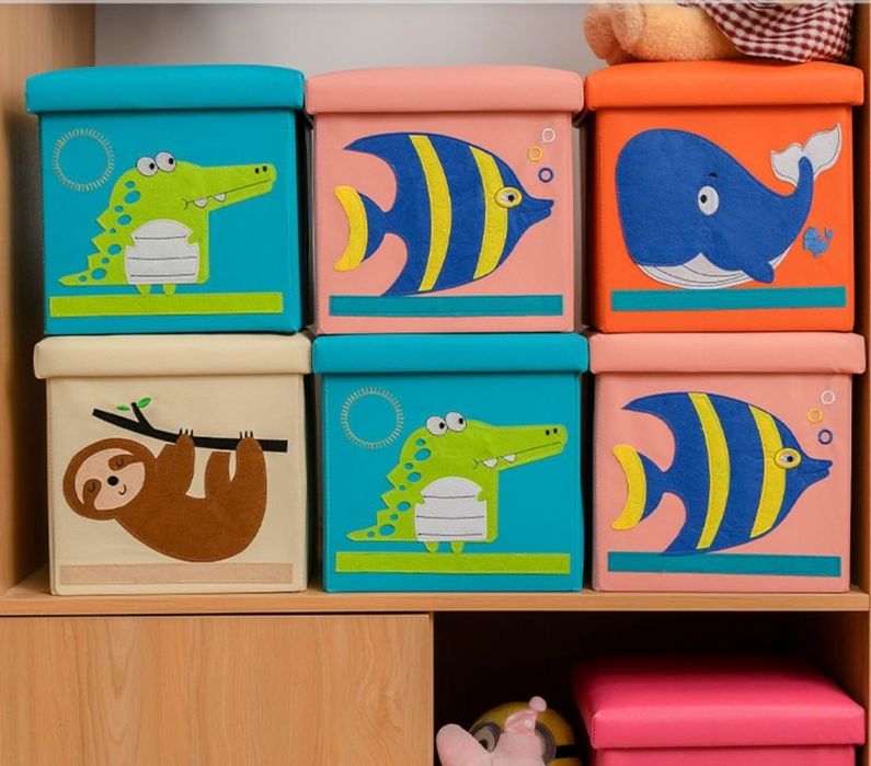 Пуфик-ящик размер 31х31х31см