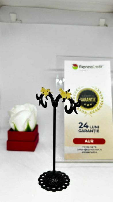 Cercei Aur 14K 1.69g (AG1 Alexandru B54034.4) - Garantie 2 ani!