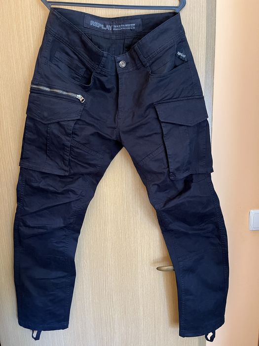 Replay Joe Cargo черен панталон 33/32