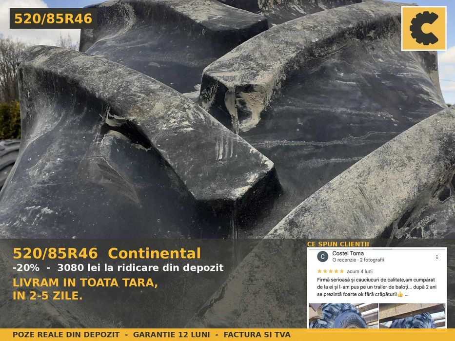 Cauciucuri 520/85R46 20.8R46 Continental Anvelope Tractor SH GARANTIE