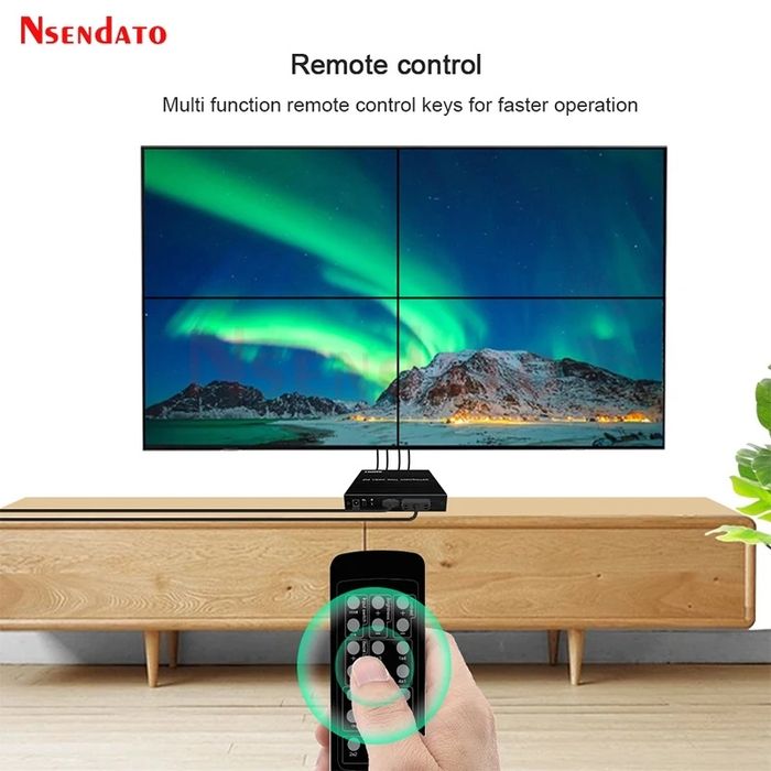 Контроллер видеостены 2x2, мультивьюер HDMI 4x1, wall controller 2x2