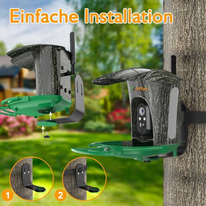 Инсталация за наблюдение на птици Lollyes Bird Feeder с камера
