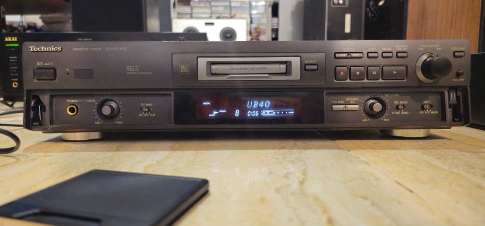 MiniDisc Technics SJ-MD100 functional, test video! Cititi descrierea!