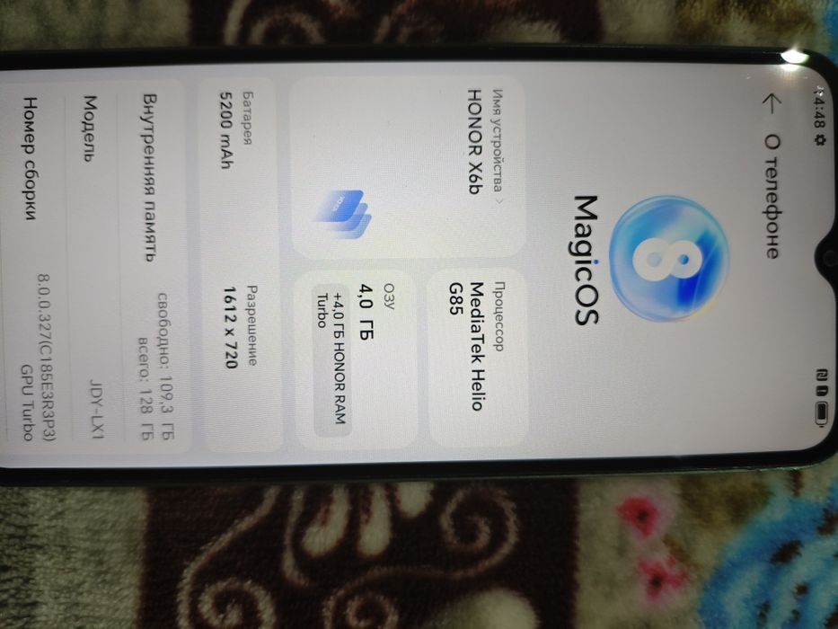 Продам  Honor X6b 4/128gb