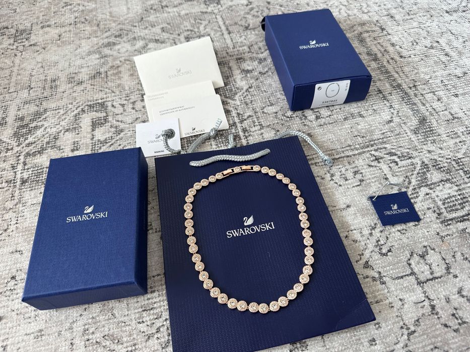 Colier Swarovski rose
