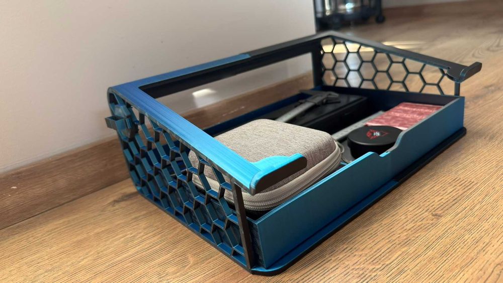 Ергономична стойка за лаптоп (14" - 16") с чекмедже – височина 13 см