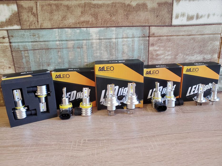 Set Becuri - Leduri H1, H3, H4, H7, HB3 9005, HB4 9006