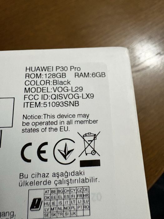 Huawei P30 Pro  Black  în stare  foarte buna