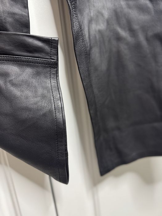 Pantaloni cargo piele naturala Vero Moda