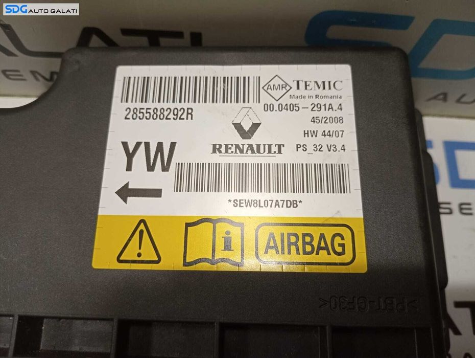 Unitate Modul Calculator Airbag Renault Megane 3 2008 - 2015 Cod 285588292R [M4338]