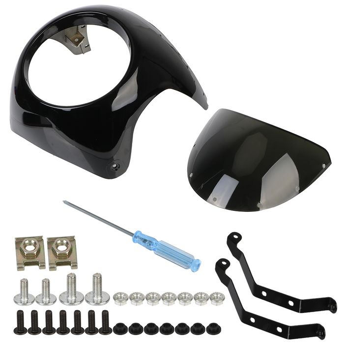 Маска за кръгъл фар и слюда