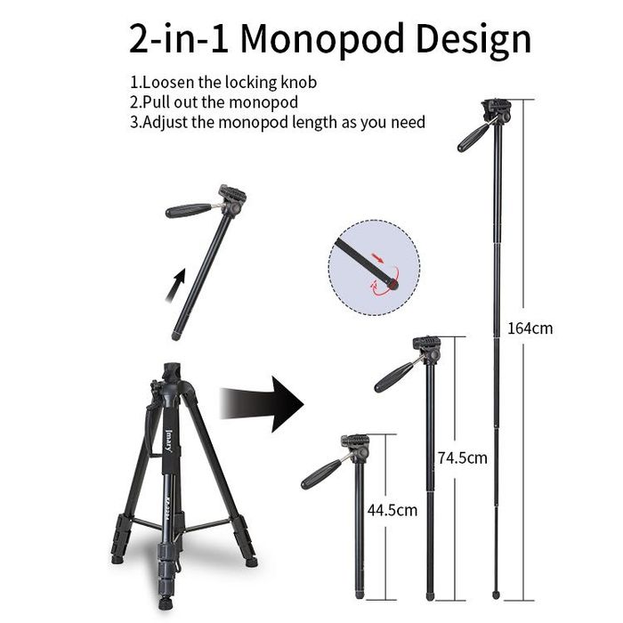 Штатив jmary KP -2294 монопод трипод для телефона и камеры