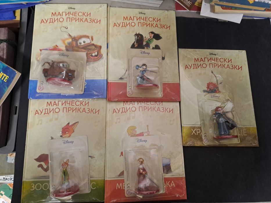 Аудио приказки на Disney - комплект от 30 броя + колонка