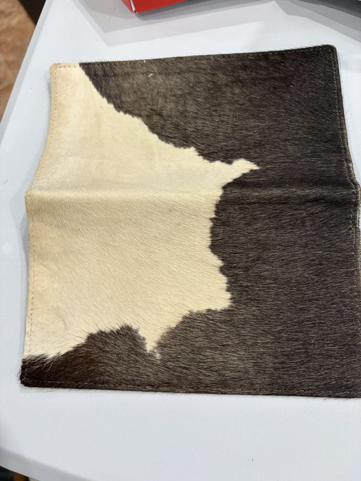 Portofel unisex din blana naturala de vacă