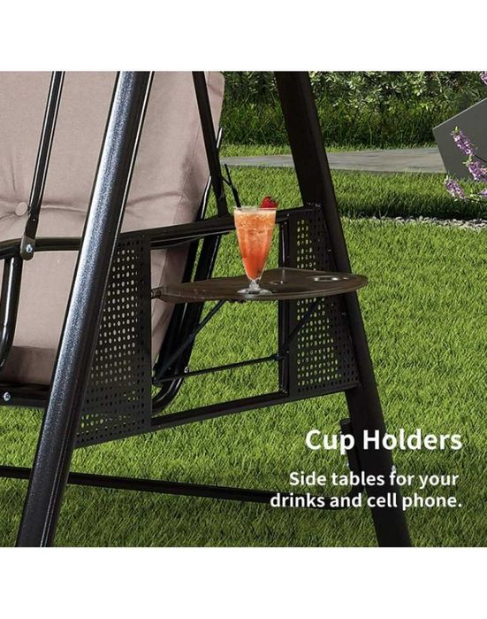 Луксозна градинска триместна люлка