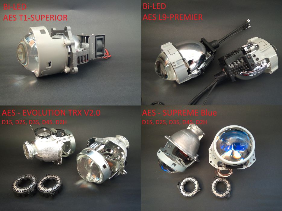 Различни модели Би ксенон Лупи За Вграждане и капаци