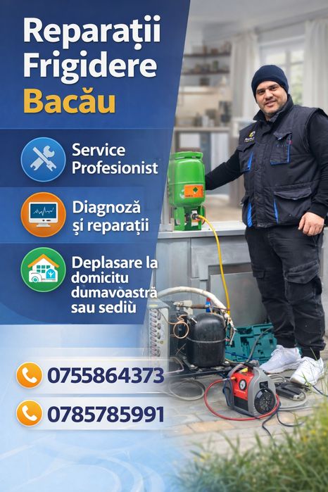 Reparații frigidere  Bacău