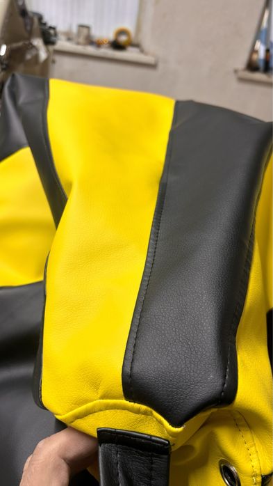 Кресло мешок желточерный