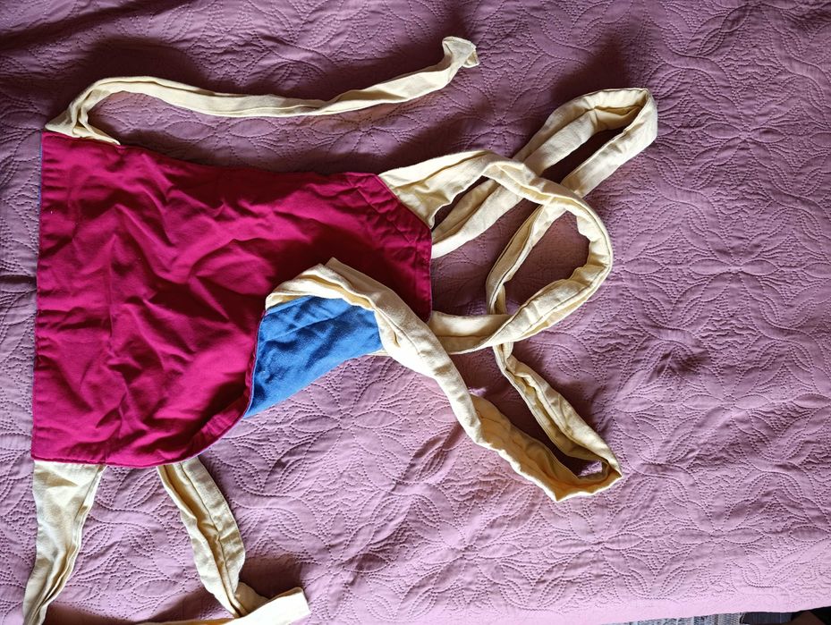 Ергономичен слинг за бебеносене (двулицев) + слинг за новородено