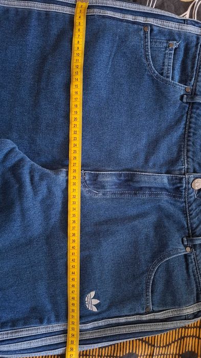 Дамски джинсов панталон Adidas