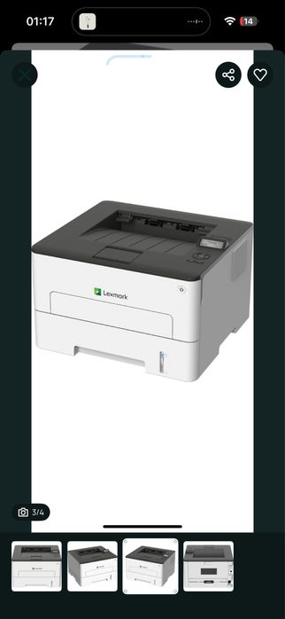 Imprimanta laser LEXMARK B2236dw, A4, USB, Retea, Wi-Fi