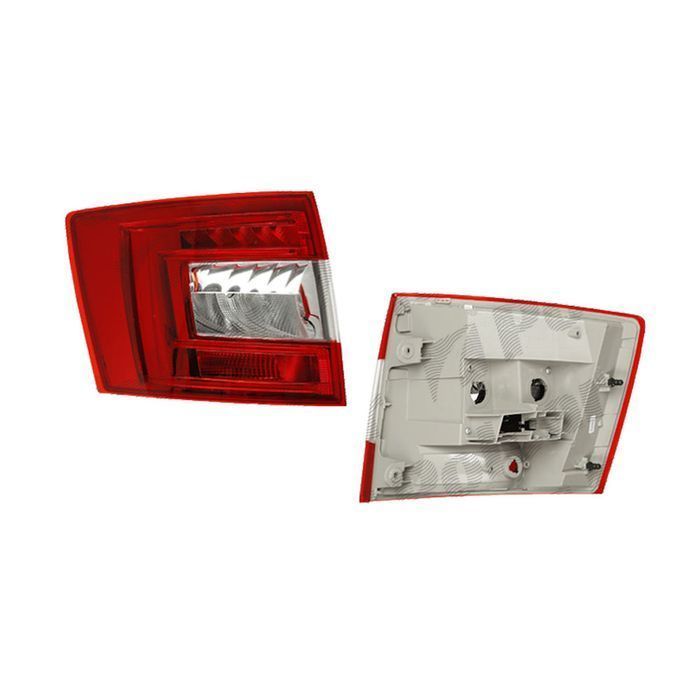 Stop spate lampa Skoda Octavia 3 (5E) Combi, 2013-05.2017, partea stanga, fara suport becuri, OEM/OES, cu LED, (tip bec H21W+LED+PY21W)