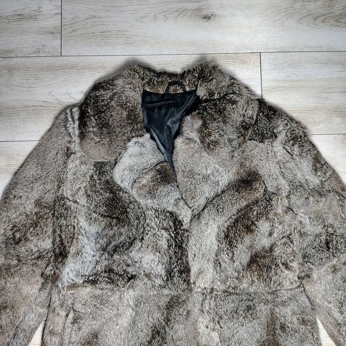 Haină de blană naturală de iepure