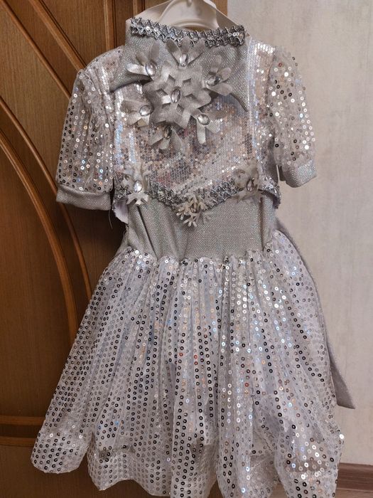 Карнавальный костюм Снежинка, размер 30