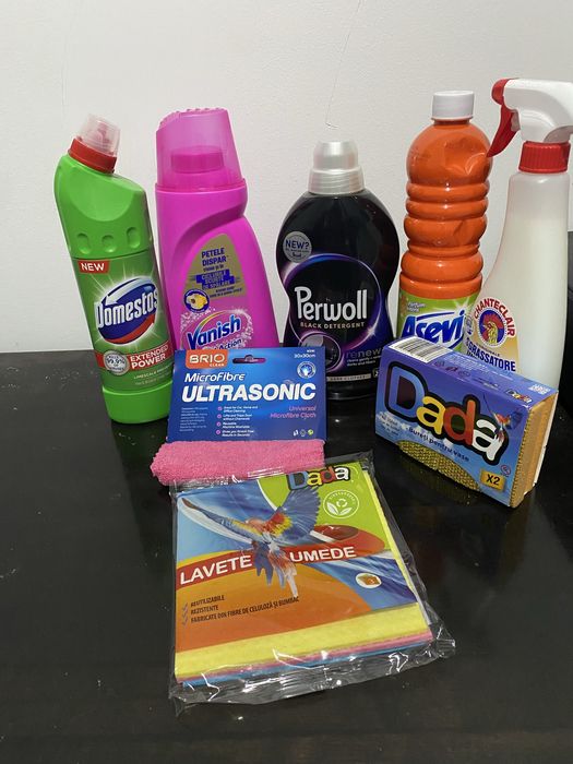 Kit de curatenie diferite produse