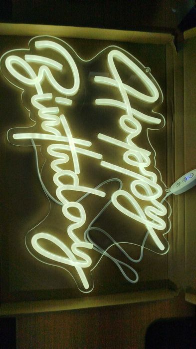 Panou LED Neon Ulalaza, Decor Perete, cu USB, zgârieturi fine