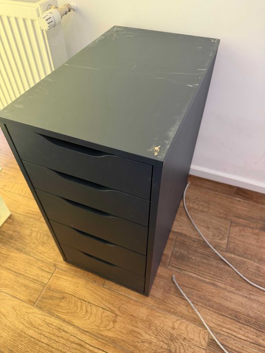 2 buc Comoda ALEX IKEA Albastru Inchis 36x70cm (uzate)