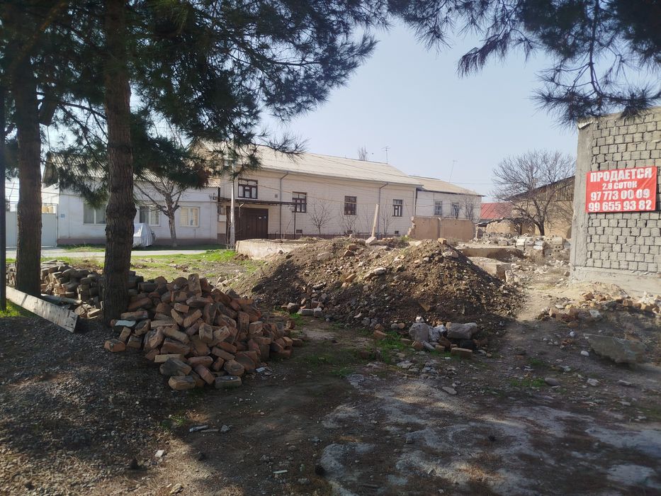 Продам участок и дом коробка Ташкент сиргили янги хаеот хушнит 2.8 сот