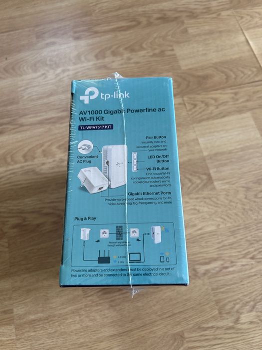 KIT Router WIFI Extender TP-LINK TL-WPA7517 Powerline AV1000 1x1000Mbps + Wireless Dual Band AC750, alb