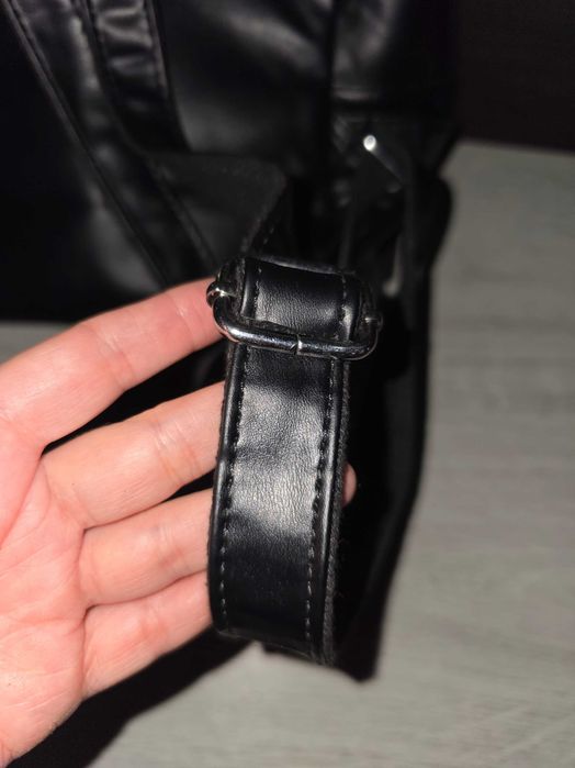 Rucsac negru de damă cu strasuri - NOU cu etichetă
