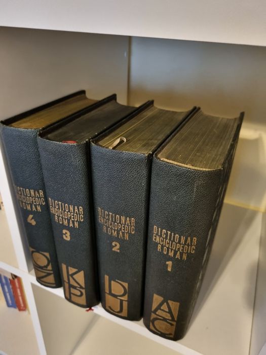 Dictionar enciclopedic roman, 4 vol, ed. Politica, '62, '64, '65, '66