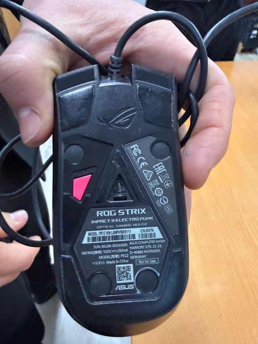 Asus Rog strix impact 2 electro punk мышь