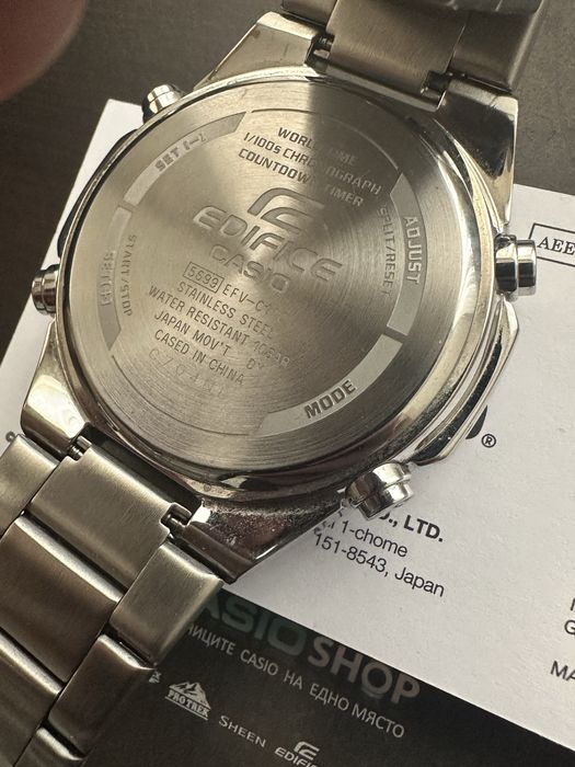 Часовник Casio Edifice EFV-C110D-1A3V - неразличим от нов